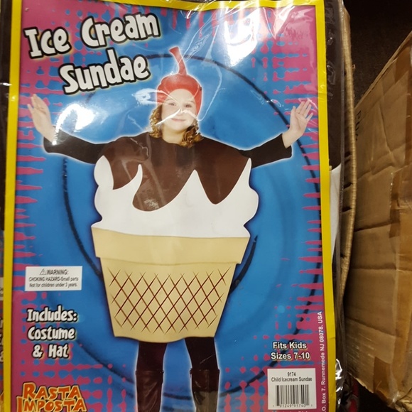 Ice cream sundae child costume lot#21